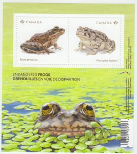 Canada - *NEW* Endangered Frogs Souvenir Sheet - 2024 - MNH