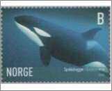 Norway Used NK 1579   Killer Whale (Orcinus orca) 5.5 Krone Multicolor