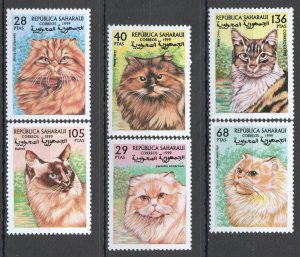 Wb321 1999 Sahara Fauna Pets Cats 1Set Mnh