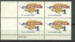 USA # 1341 $1 Airlift    PB4 - 29761-LL (1) Mint NH