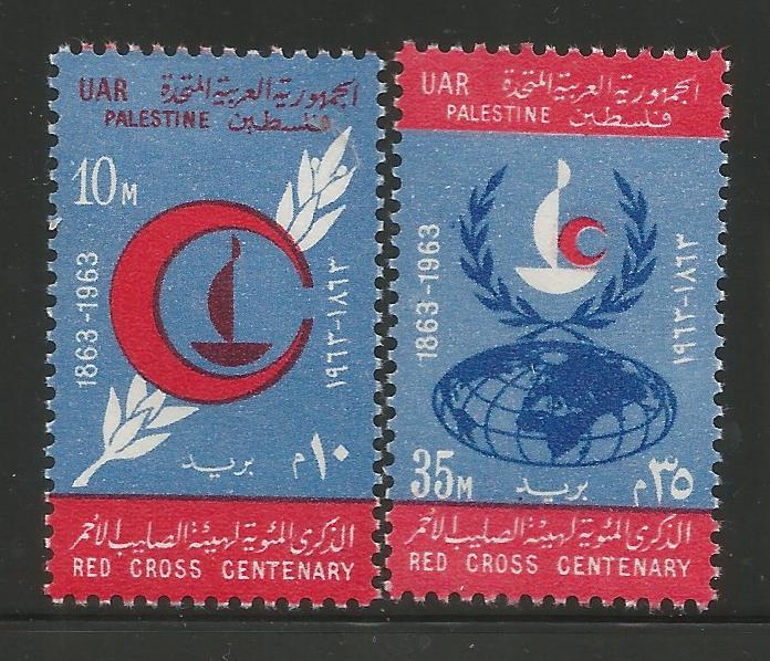 EGYPT  N96-N97  MINT HINGED, RED CROSS CENTENARY