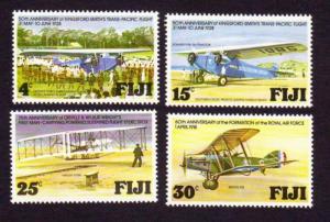 Fiji 1978 SG#552-5 Set of 4 Kingsford Smith Flights MINT-Hinged. 