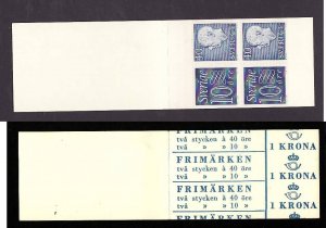 Sweden-Sc#669b-unused NH booklet-id4-definitives-pane of 4-