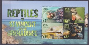 2015 St Vincent Grenadines Union Island 810-813KL Reptiles / Turtles 11,00 €