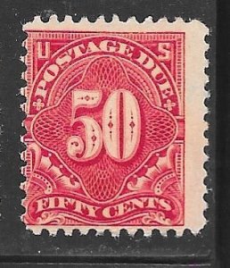 USA J67a: 50c Numeral, single, Mint, gum dist., AVG