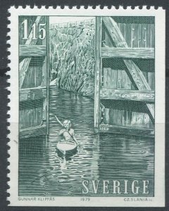 Sweden Sc#1290 MNH, 1.15k slate grn, Göta Kanal (1979)