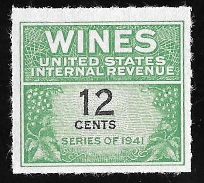 RE125 12 cents Wine Stamps Mint NH F