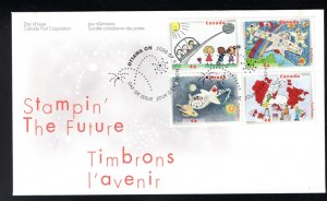 1862a, FDC, Canada, Stampin' the Future, 46c, 2000, Jul 1