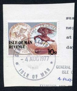 Isle of Man 10p Multicoloured QEII Pictorial Revenue CDS On Piece
