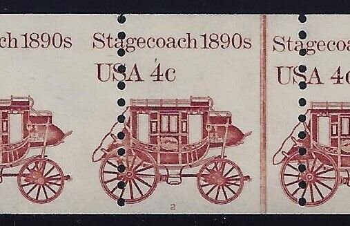 1898A - Misperf Error / EFO PNC5 #2 Stagecoach Mint NH