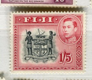 FIJI; 1938 early GVI pictorial issue fine Mint hinged 1s. 5d. value