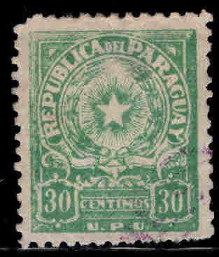 Paraguay Scott 463 Used coarse impression stamp