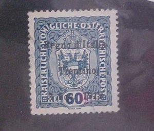 AUSTRIA ITALY STAMP #N44 cat.$90.00  USED NO GUM 