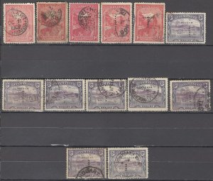 COLLECTION LOT OF #991 AUSTRALIAN ST TASMANIA 13 PERFIN 1902+ CLEARANCE CV+ $23