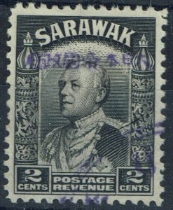 SARAWAK-JAP.OCC. SGJ3 1942 2c BLACK USED (d)