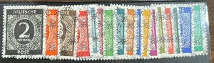 Germany, 1948, SC 593A-599, LH, VF Set