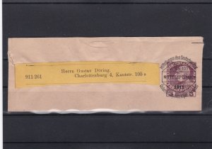austria 1911  postal  stamps wrapper ref r10081