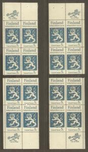 #1334 Finland Zip Block Mint NH
