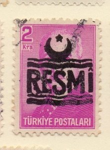 Turkey 1955-56 Optd Resmi Star & Crescent Issue Fine Used 2k. 085957