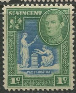 St Vincent - Scott 156 - KGV Definitive -1949 - MLH - Single 1c Stamp