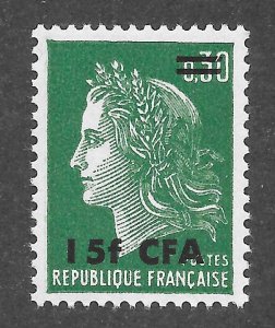 Reunion Scott 389 MNHOG - 1973 France #1231C Surcharged - SCV $5.00