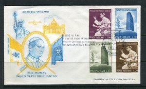 VATICAN; 1965 early fine used FDC First Day Cover finely cancelled