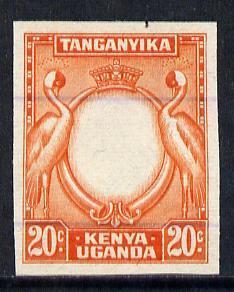 Kenya, Uganda & Tanganyika 1938-54 KG6 20c imperf working...