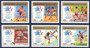 Yemen 1985 Olympics Games Los Angeles 1984 Mi. 1807/12 Bl. Bl. 239 A-B MNH