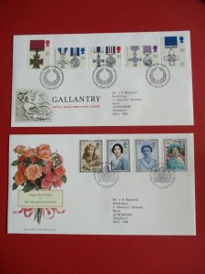 1990 GB First Day Covers Complete Run Philatelic Bureau Edinburgh Used Typed