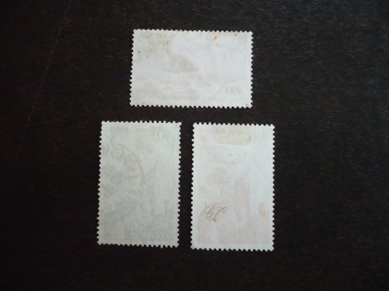 Stamps - Algeria - Scott# C8-C10 - Used Part Set of 3 Stamps