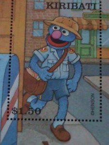 KIRIBATI-FAMOUS TV SHOW-SESAME STREET-MNH S/S VF  WE SHIP TO WORLD WIDE