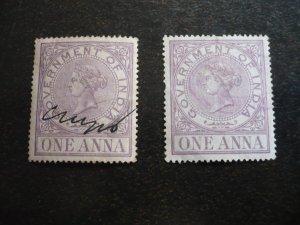 Stamps - India - Revenues - Used Part Set of 2 Stamps