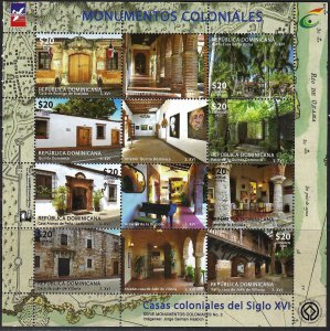 Dominican Republic 1674 MNH SS COLONIAL MONUMENTS [D5]