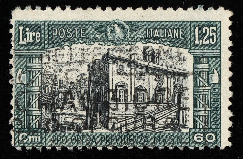 01735 Italy Scott B28, 1.25 Lire semipostal used, SCV = $72.50