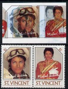 St Vincent 1985 Michael Jackson (Leaders of the World) $5...