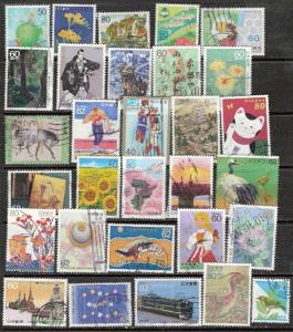 J134 Japan 30 used stamps
