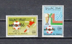 Morocco, Scott cat. 618-619. World Cup Soccer issue. ^