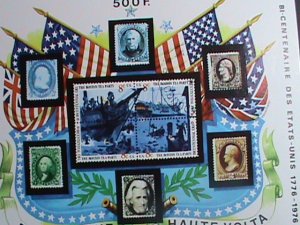 Upper Volta Stamp-1976 Bicentenary of American Revolution CTO MNH-S/S sheet