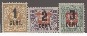 Lithuania, Scott #127_30_34, MH