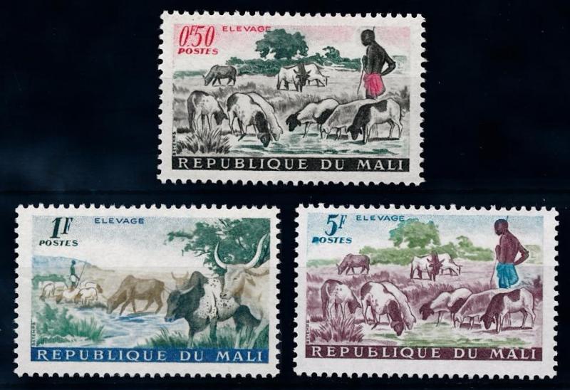 [65542] Mali 1961 Cattle Sheep Cows From Set MLH