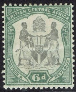 BRITISH CENTRAL AFRICA 1897 ARMS 6D