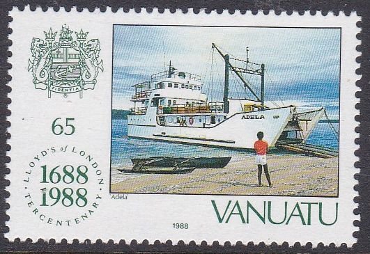 Vanuatu #487 single F-VF Mint NH ** Adela (ship)