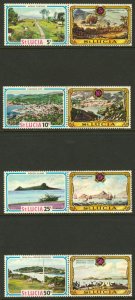 St Lucia 296-9 MNH Ship, Architecture, Military, Morne Fortune