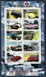 France #2770 S/S Automobiles VF NH 2000