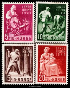Norway Scott B38-B41 Mint never hinged.