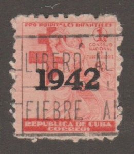 Cuba RA7 Mother & Child with 1942 overprint