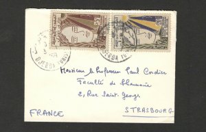 TUNISIA TO FRANCE-NICE SMALL LETTER -1959.