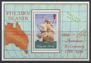 Pitcairn Islands  SC# 297  MNH  BiCentenary Ship  see details & scans