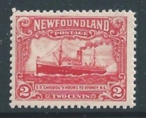 Newfoundland #164 MH 2c Steamship Caribou