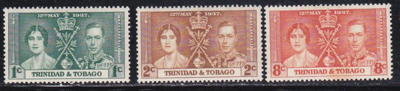 Trinidad & Tobago # 47-49, Mint LH